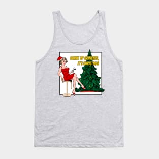 Retro Christmas - Drink Up Grinches! Tank Top